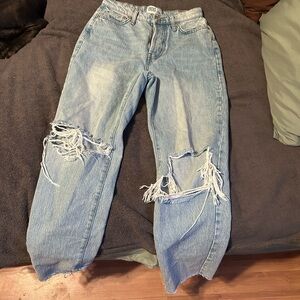 BDG Light Blue Distressed Boyfriend Jeans